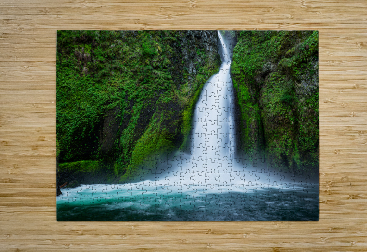 2572 Wahclella Falls Searching Lens Photography Puzzle printing
